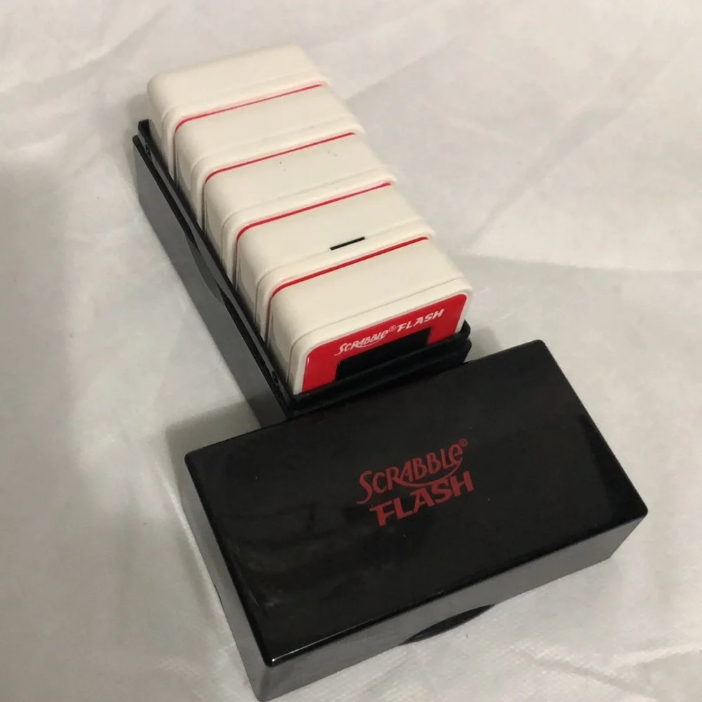 Scrabble Flash Electronic Tile Game - Red and White
